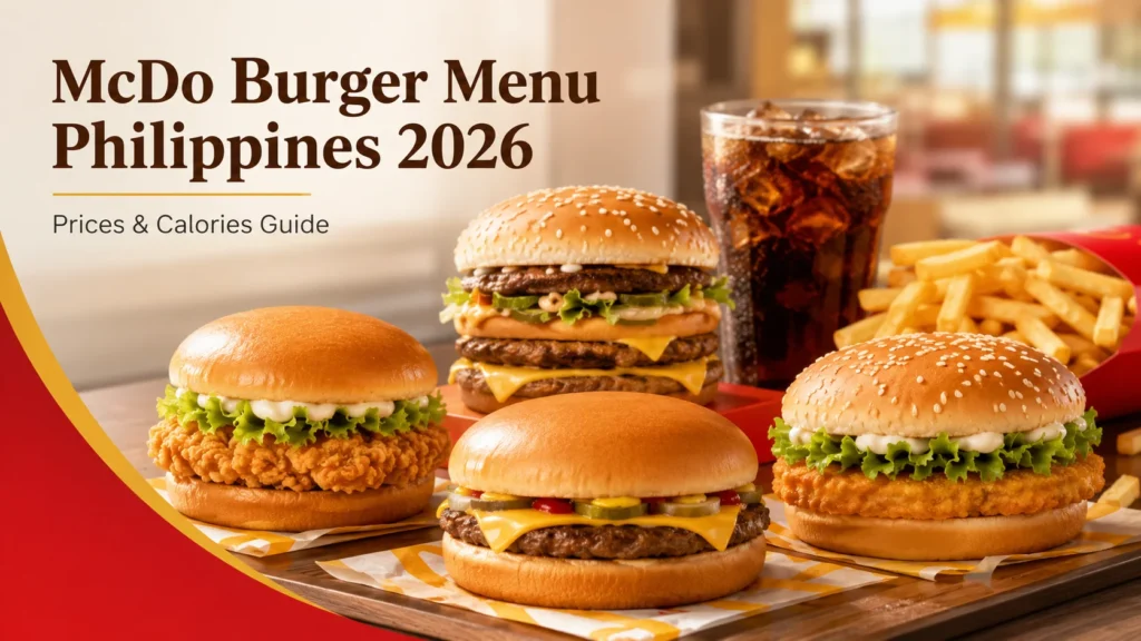 McDo Burger Menu Philippines 2026: Prices & Calories Guide