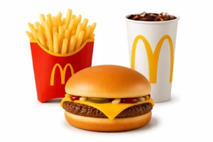 Cheese burger meal