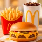 Cheesey burger mcdo meal