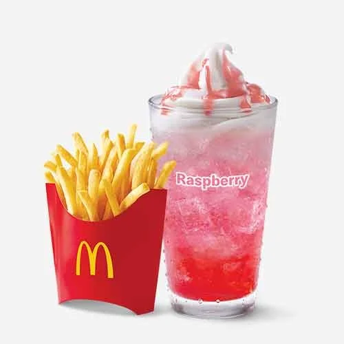 Raspberry McFloat & Medium Fries Combo