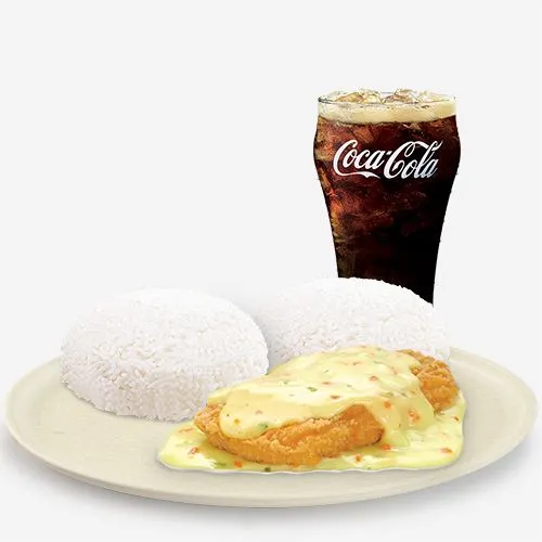 Sulit-Busog Crispy Chicken Fillet Ala King with Extra Rice