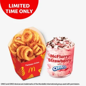 Twister Fries N' McFlurry Strawberry with OREO Combo