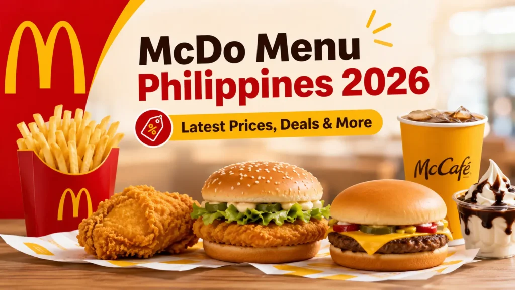 McDo Menu Philippines 2026: Latest Prices, Deals & More
