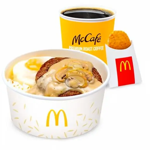 1-pc. Mushroom Pepper Steak with Egg Meal