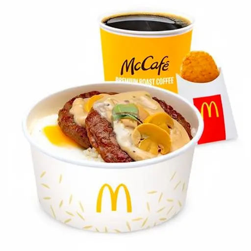 2-pc. Mushroom Pepper Steak with Egg Meal