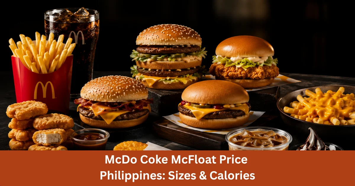 McDo Coke McFloat Price Philippines 2026: Sizes & Calories