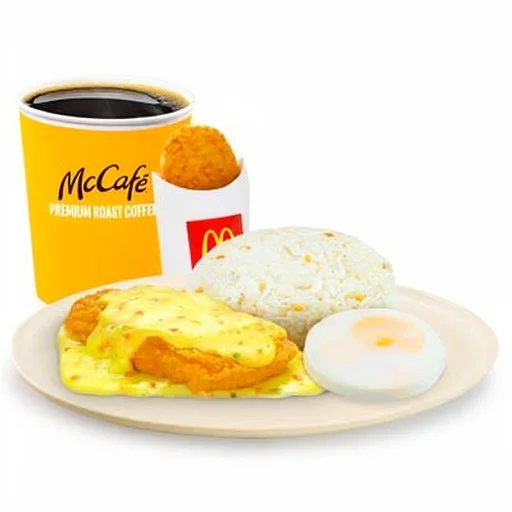 Crispy Chicken Fillet Ala King with Egg Meal
