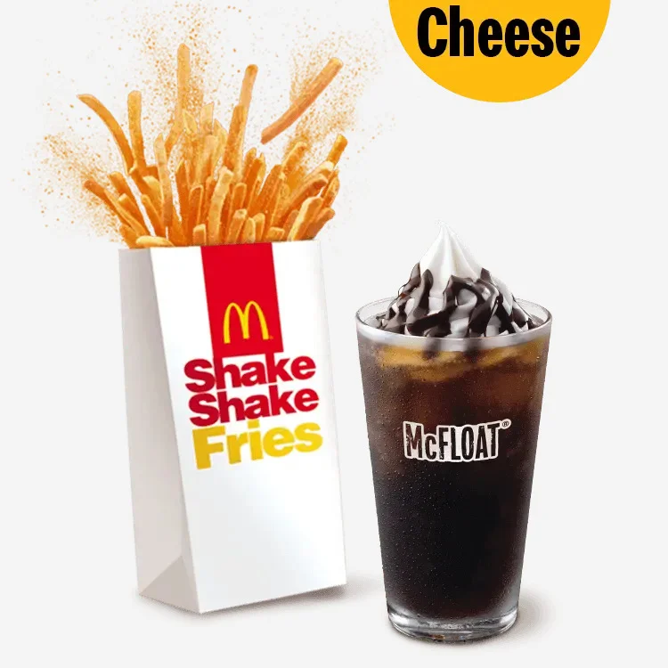 Large Shake Shake Fries Cheese N' McFloat Combo