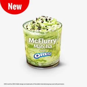 Matcha McFlurry with Oreo Solo