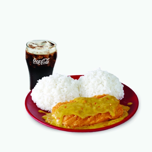 Sulit Busog Golden Chicken Curry Fillet with Extra Rice Meal