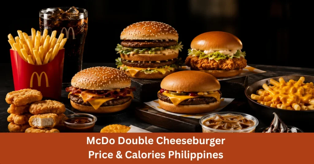 McDo Double Cheeseburger Price & Calories Philippines 2026
